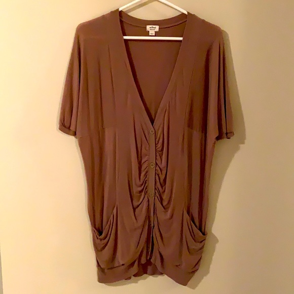 Wilfred light brown (tan) button-up cardigan - Picture 1 of 7